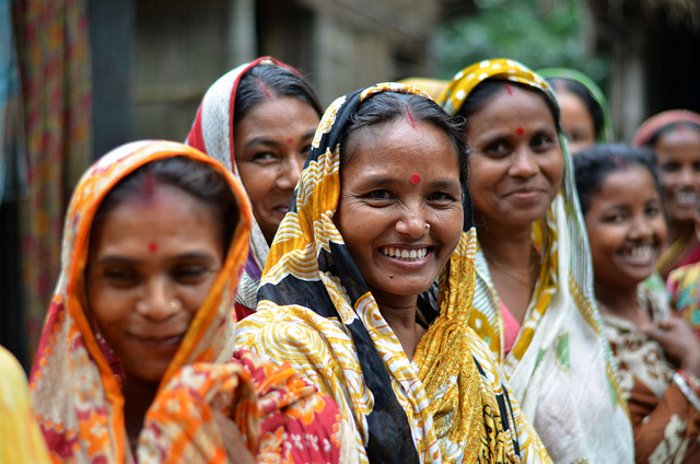 Women farmers gathering during morning milk collection session in Bangladesh. Source: Flickr (Akram Ali/IFPRI)