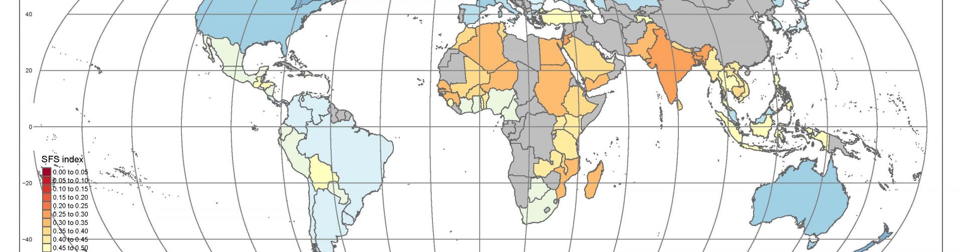 New World Map Rates Food Sustainability for Countries Across the Globe